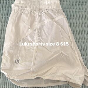 lululemon athletica Cream Athletic Shorts